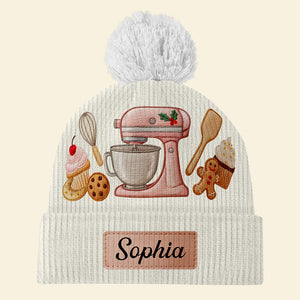 Sweet Baker Bobble Beanie Hat – Personalized Gifts For Baking Lovers 03pgqn201025