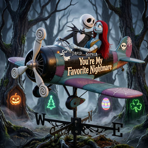 Gothic Sweethearts Metal Weather Vane - Personalized Gifts For Loved Ones 05TYLU180526