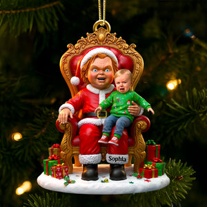 Horror Santa Custom Photo Ornament Christmas Gifts 01DTDT100925