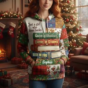 Book Lover Girl Hoodie Personalized Gifts For Book Lovers 03tgtn191125