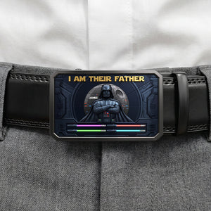 I'm Their Father Leather Belt With Buckle Personalized Gifts For Dad 02NATN280426