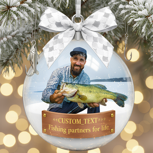 Custom Photo Gifts For Fishing Lovers Christmas Ornament 01hydt051125