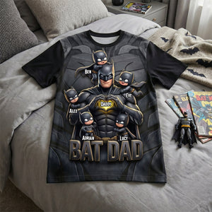 Dark Dad & Kids Shirt - Personalized Gifts For Dad 01NADH090526