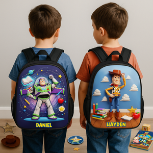 Cute Character School Bag - Personalized Gifts For Kids 03pglu040825