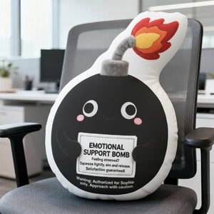 Emotional Support Bomb Custom Shape Pillow - Personalized Gifts For Coworker 04qhqn151125