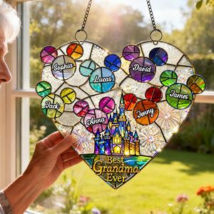 Best Grandma Ever Suncatcher Ornament - Personalized Mother's Day Gifts 04hutn120226