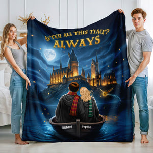 Fantasy Lovers Blanket - Personalized Gifts For Couple 04huqn241025