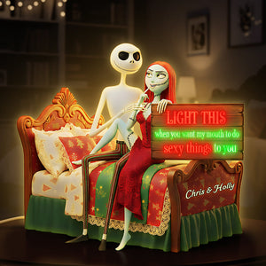 Funny Couple Acrylic Light Box, Personalized Gifts For Couple 04kita061125