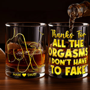 Playful Couple Round Glass - Personalized Gifts For Couples 04NALU031225