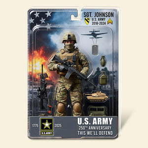 Military 250th Anniversary Figure Pack Acrylic Plaque - Personalized Gifts For Veteran 03qhqn040725-Homacus