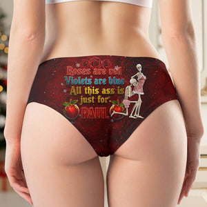 Funny Skeleton Couple Women's Briefs Personalized Gifts For Women 02NADT141025
