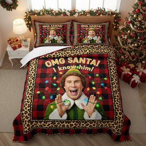 Funny Santa Quilt Bedding Set - Christmas Gifts 05HUMG130825