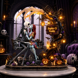 Spooky Swing Couple Acrylic Light Box - Personalized Halloween Gifts For Couple 04palu310826-Homacus