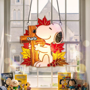 Faith & Autumn Suncatcher Ornament Personalized Gifts For Christian 03NAMG130825