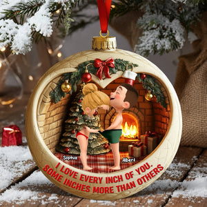 Curious Couple Acrylic Ornament - Personalized Gifts For Couple 04qhqn041125