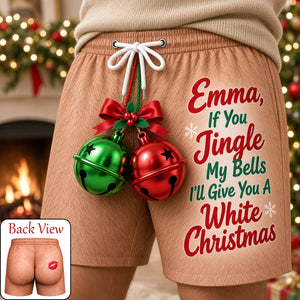 Naughty Christmas Men's Beach Shorts - Personalized Gifts For Him 02hutn221026