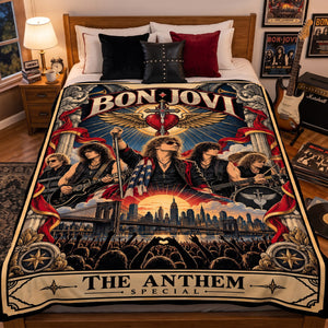 Bon Jovi Band Tarot Blanket - Personalized Gifts For Music Lovers 06hutn291026