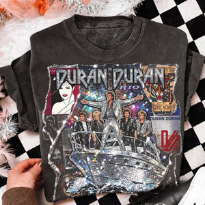 New Wave Duran Duran Washed T-shirt, Personalized Gifts For Music Lovers 06qhqn050826