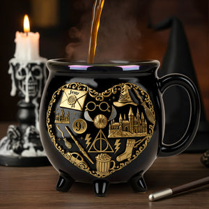 Personalized Halloween Gifts For Movie Fans Ceramic Cauldron Mug 03natn210825