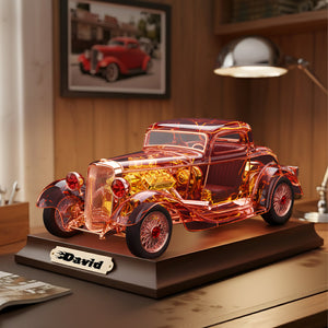Hot Rod Car Acrylic Plaque – Personalized Gifts For Hot Rod Lovers 07kilu161225