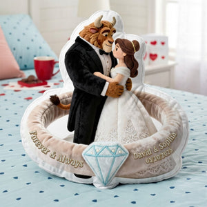 Wedding Fairytale Couple Pillow - Personalized Gifts For Couple 05ohqn231225