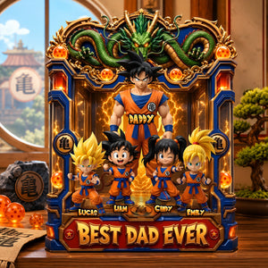 Legendary Dad and Kids Acrylic Plaque - Personalized Gifts For Dad 01TYDH080526