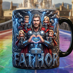 Power Dad Magic Mug - Personalized Gifts For Dad 04PATA200426