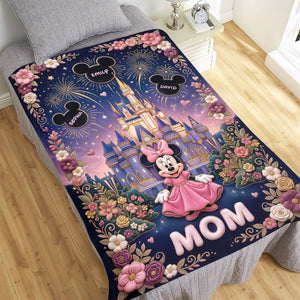 Fairytale Castle Mom Blanket - Personalized Gifts For Mother 01paqn100426