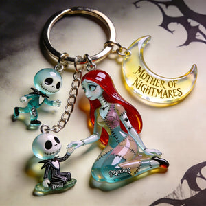 Moonlight Mom & Kids Keychain With Charms - Personalized Gifts For Mother's Day 03tgqn140426