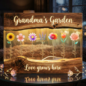 Mom's Garden Light Box - Personalized Gifts For Mothers 03pata150426