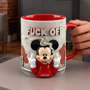 Funny Attitude Coffee Mug - Personalized Gift For Stoner Coworkers 06HYLU311225