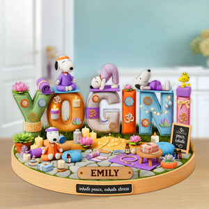 Yogini Acrylic Plaque - Personalized Gifts For Yoga Practitioner 02ohpu160625