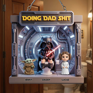 Funny Dad Squad Metal Sign - Personalized Gifts For Dad 04NADT250526
