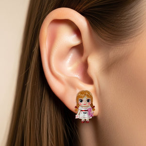 Cute Horror Characters Stud Earrings - Personalized Halloween Gifts For Horror Movie Fans 01pgtn150825