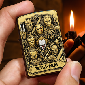 Terrifying Faces Movie Lighter - Personalized Gift For Horror Fans 03OHLU190825