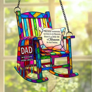 Memorial Chair Suncatcher Ornament Personalized Gifts for Heaven 04OHDT040825