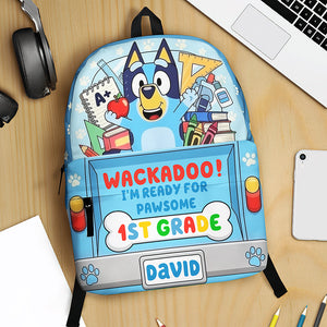 Cartoon Pup Backpack – Personalized Back To School Gift For Kids 03TGQN220725