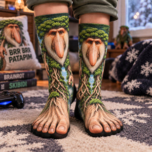 Brainrot Brr Brr Patapim Fun Socks, Personalized Gifts 05qhdh170926