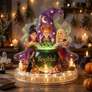 Mystic Sisters Acrylic Light Box - Personalized Gift For Witch Lovers 03NADT210726
