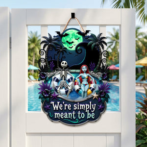 Cute Couple Metal Sign - Personalized Gifts For Couple 04TODH190626