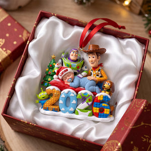 Little One's Christmas Adventure Ornament - Personalized Gift For Kids 06TYTN231026