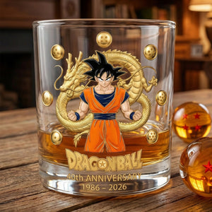 40th Anniversary Animated Legacy Round Glass - Personalized Gift 02NALU270126