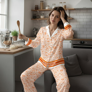 Bakers At Rest Button Up Pajama Set - Personalized Gift For Bakers 03PGLU021025