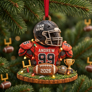 Bulk Up Sport Wood Effect Ornament, Personalized Gifts 03QHLU141026