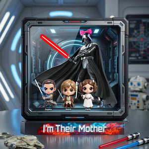 Cosmic Mom And Kids Acrylic Plaque - Personalized Gifts For Mom 04huqn310326