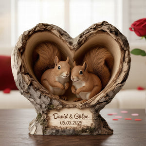 Squirrel Couple Acrylic Plaque – Personalized Gifts for Couple 04hyqn101225
