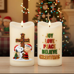 Blessed Moments LED Candle - Personalized Christmas Gifts For Christian 07HYLU161025