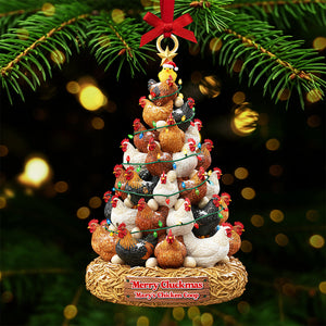 Personalized Gifts For Chicken Lovers Christmas Ornament 02hyta240925 - Ornament - GoDuckee