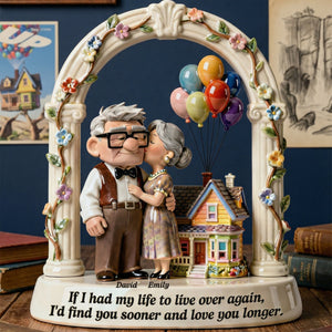 Kissing Old Couple Acrylic Plaque - Personalized Gift For Couples 01NAQN270126