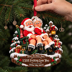 Old Couple, Same Naughty Love Ornament - Personalized Christmas Gifts For Couple 07nalu161026